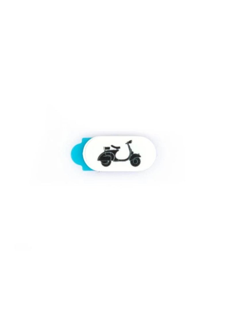 Funsy Laptop & Tablet Camera Cover | Scooter | Mini | White - Image 1